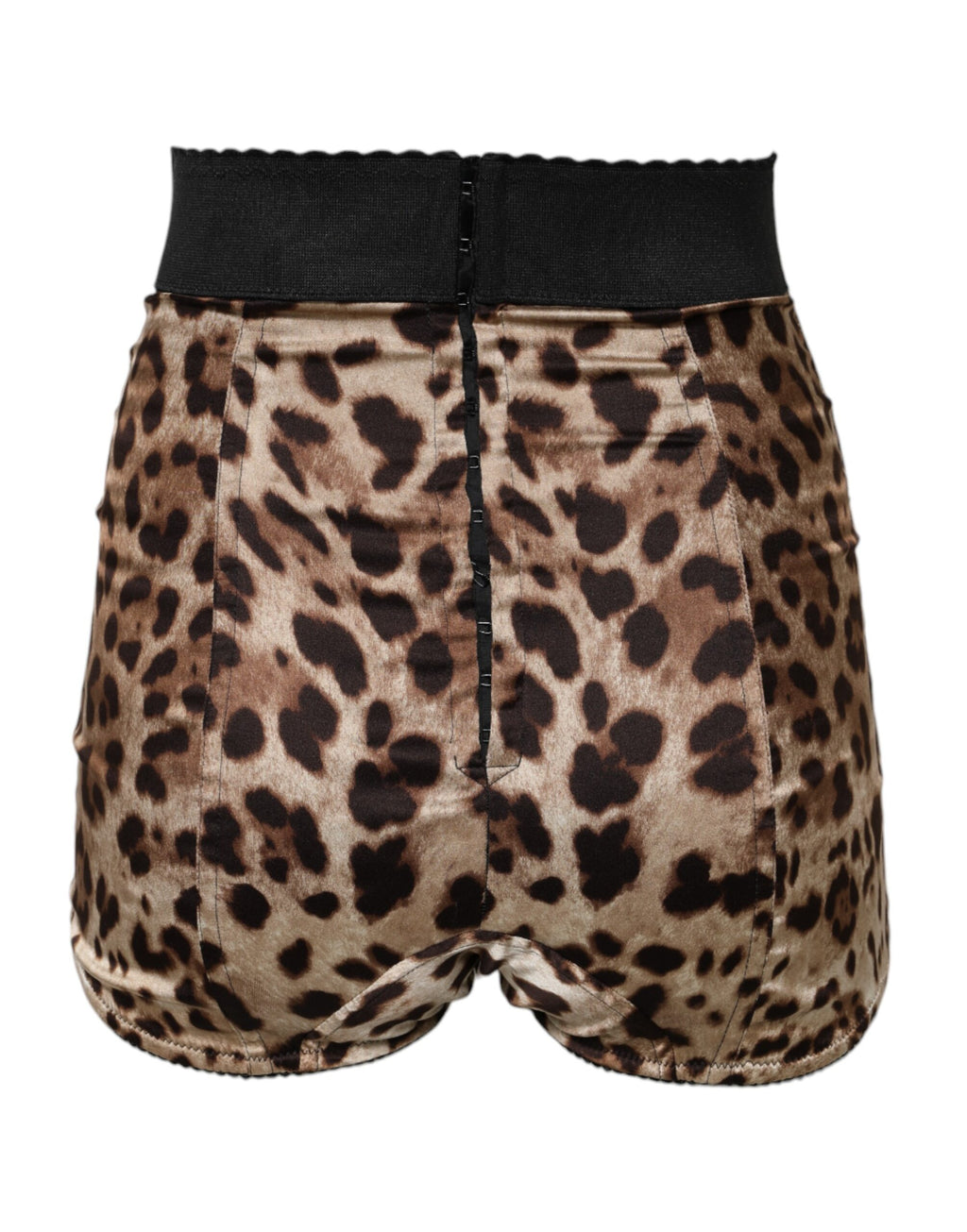 Dolce & Gabbana Braun Leopard Hohe Taille Hot Pants Shorts