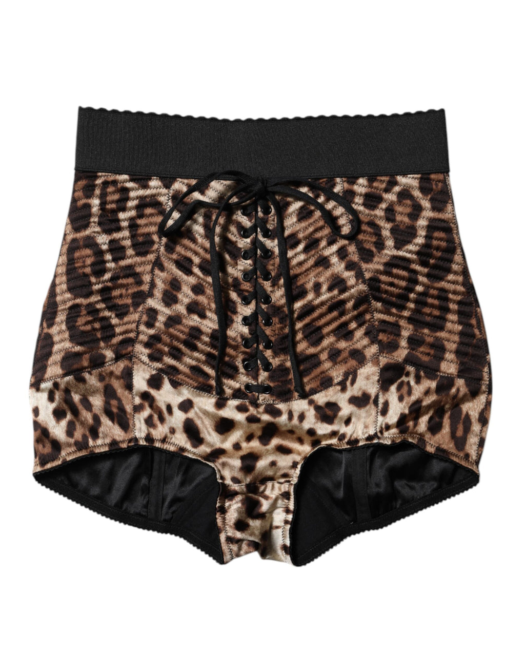 Dolce & Gabbana Braun Leopard Hohe Taille Hot Pants Shorts