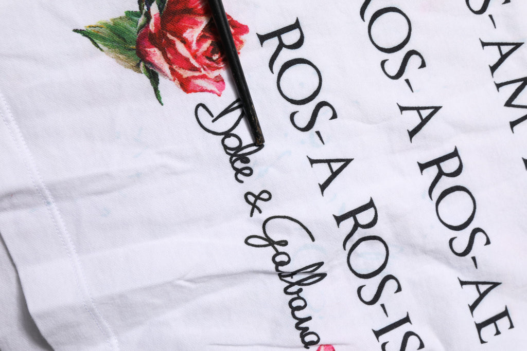 Dolce & Gabbana Weißes ärmelloses Top aus Baumwolle mit Rundhalsausschnitt