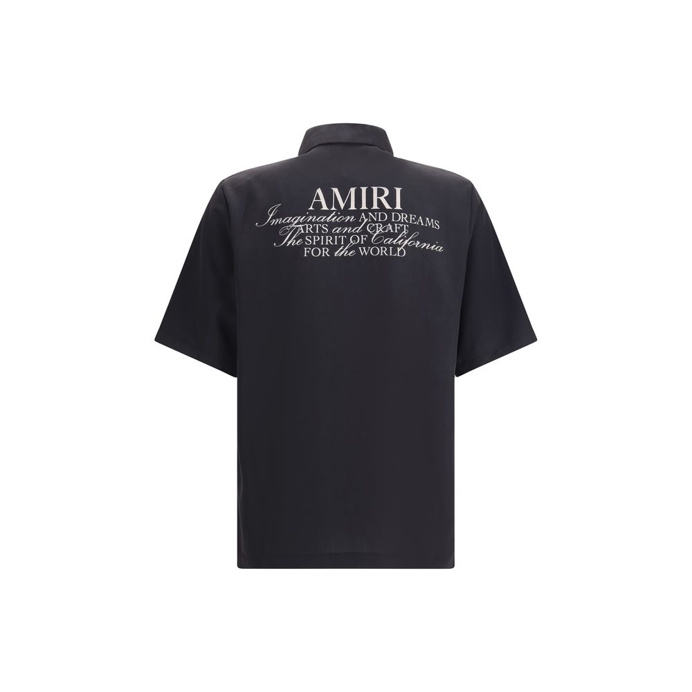 Amiri Schwarzes Modales Kurzarmshirt
