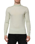 Dolce & Gabbana Mint Green Wool Turtleneck Pullover Sweater