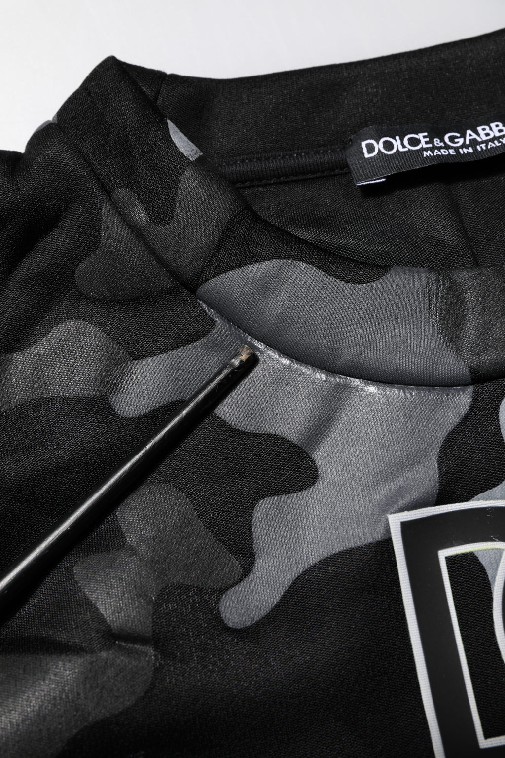 Dolce & Gabbana Schwarzer Camouflage-Pullover Sweatshirt Pullover