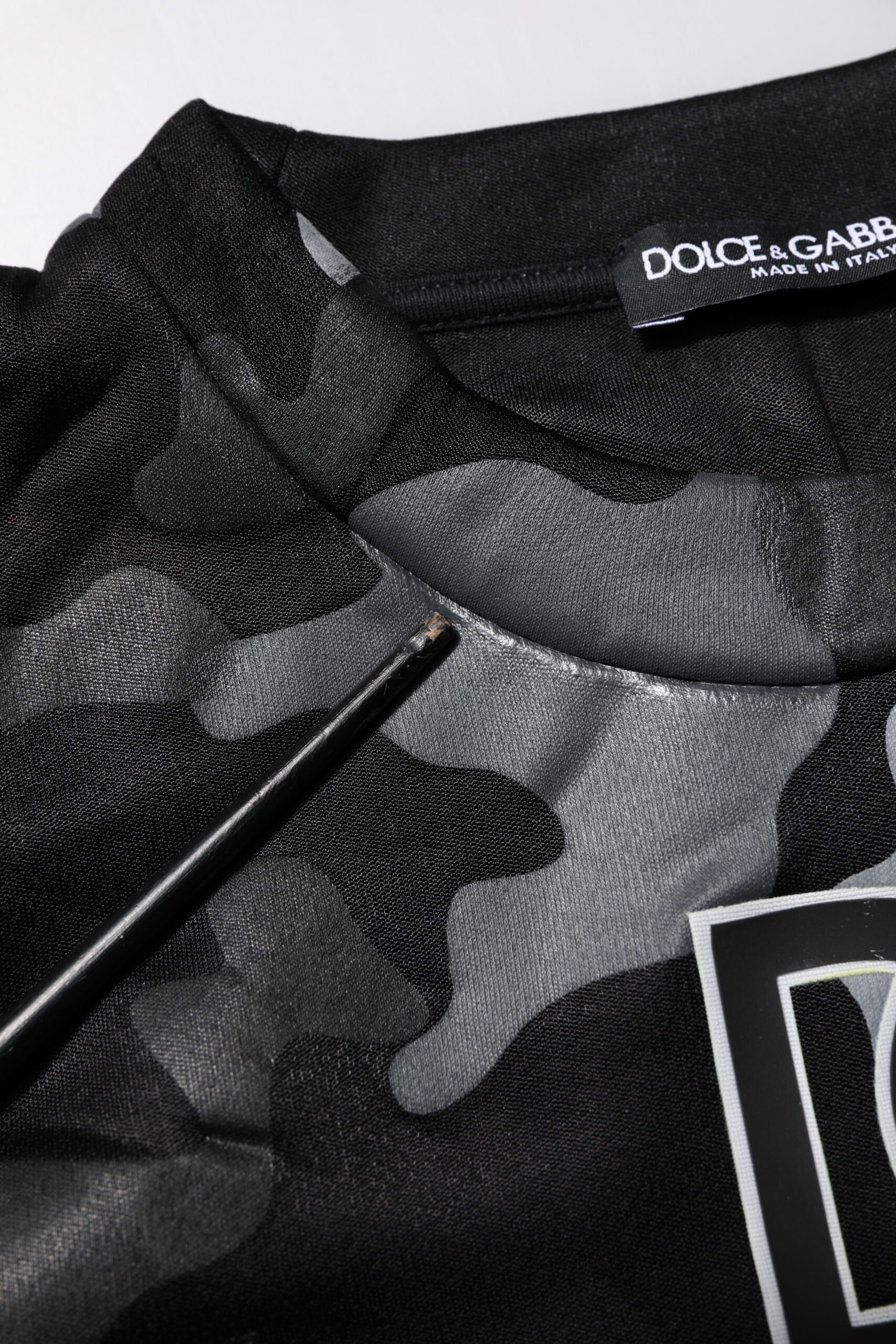 Dolce & Gabbana Schwarzer Camouflage-Pullover Sweatshirt Pullover