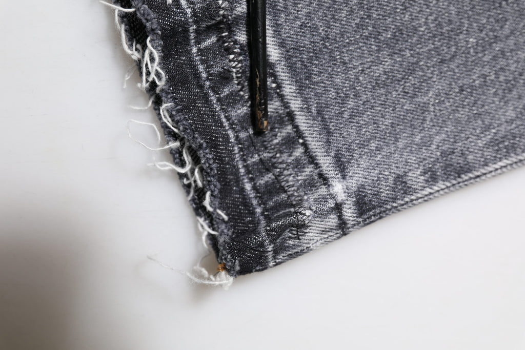 Dolce & Gabbana Graue Skinny Denim-Hosenjeans aus Baumwolle