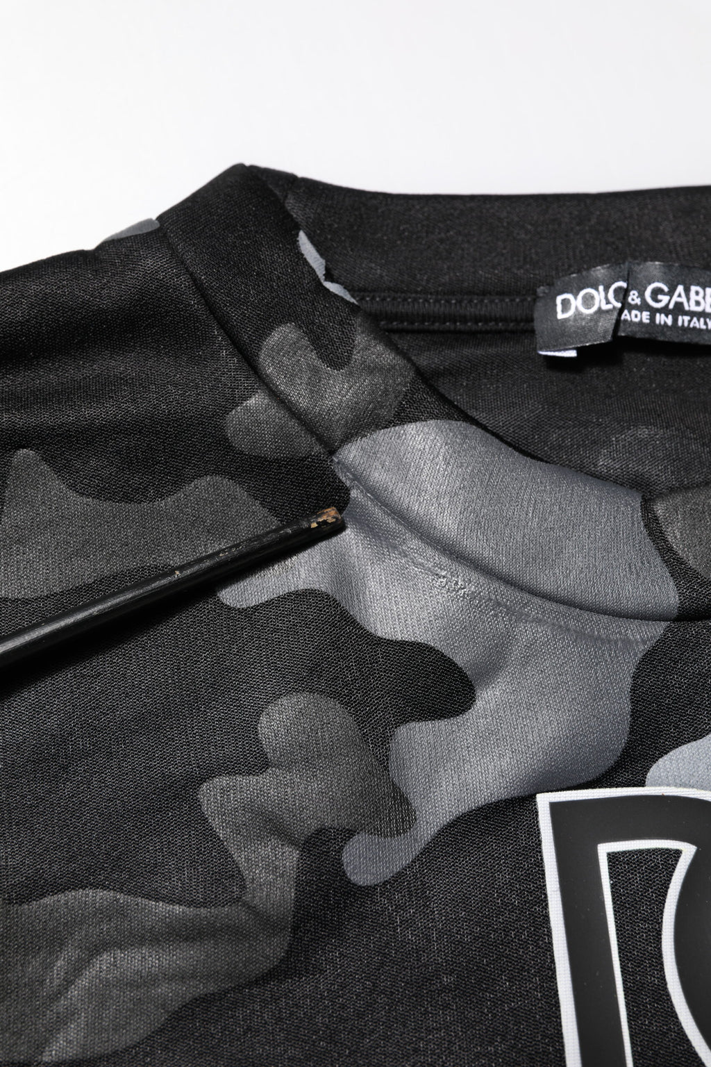 Dolce & Gabbana Schwarzer Camouflage-Pullover Sweatshirt Pullover