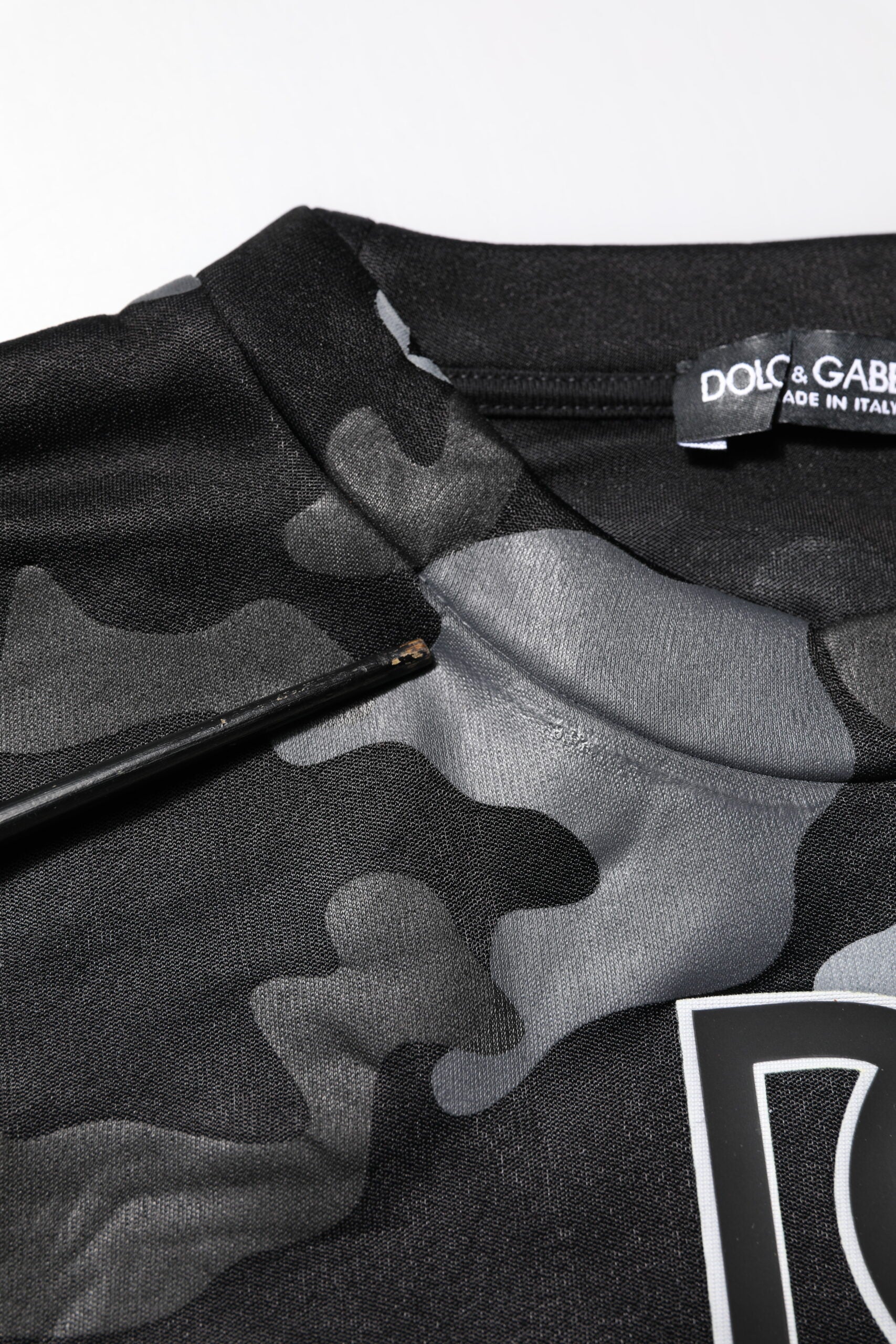 Dolce & Gabbana Schwarzer Camouflage-Pullover Sweatshirt Pullover