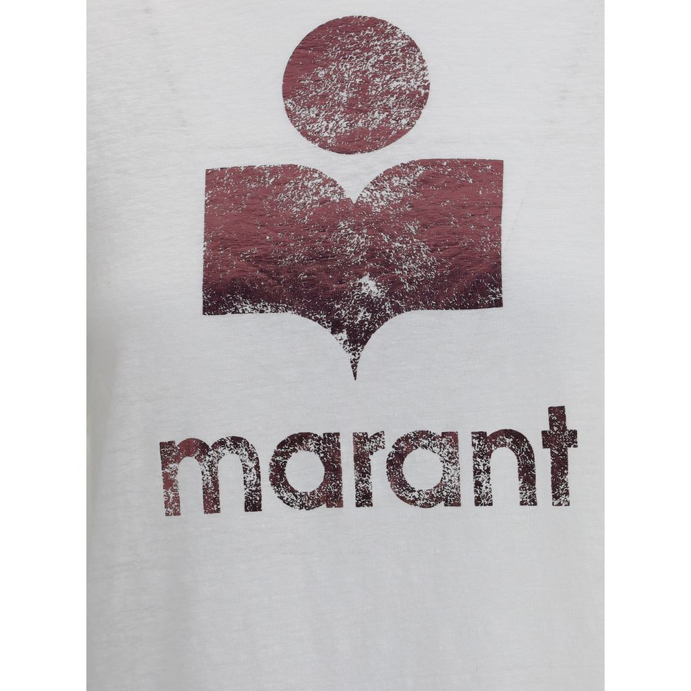 Marant Etoile Weißes Leinen-T-Shirt