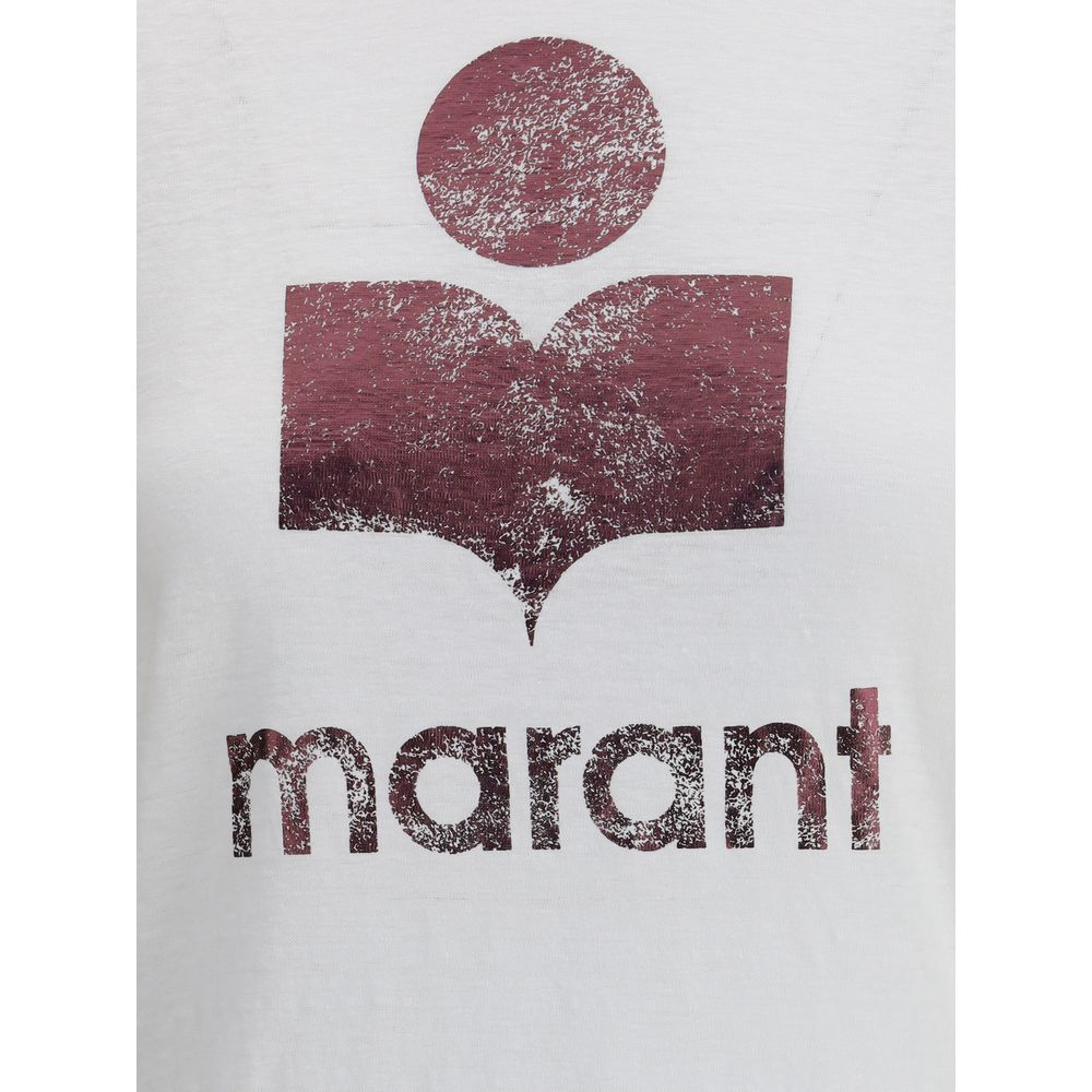 Marant Etoile Weißes Leinen-T-Shirt