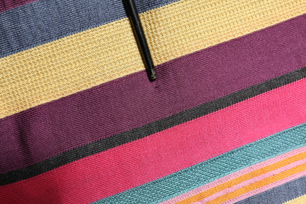 Dolce & Gabbana Mehrfarbig gestreiftes Herren-Polo-T-Shirt mit Kragen