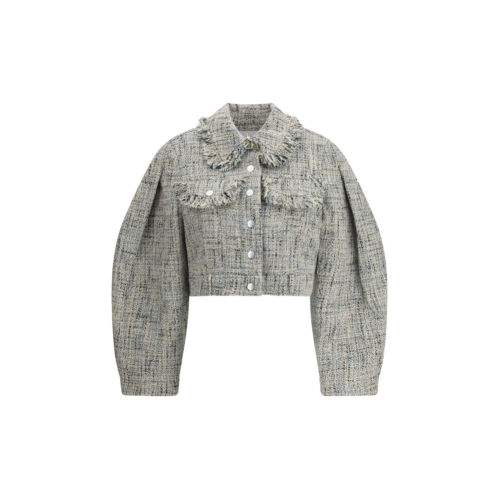 Ganni Baumwollmantel in Multicolor