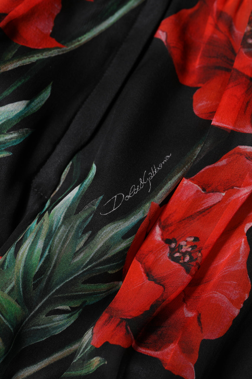 Dolce & Gabbana Schwarz Floral Hohe Taille Frauen Hot Pants Shorts
