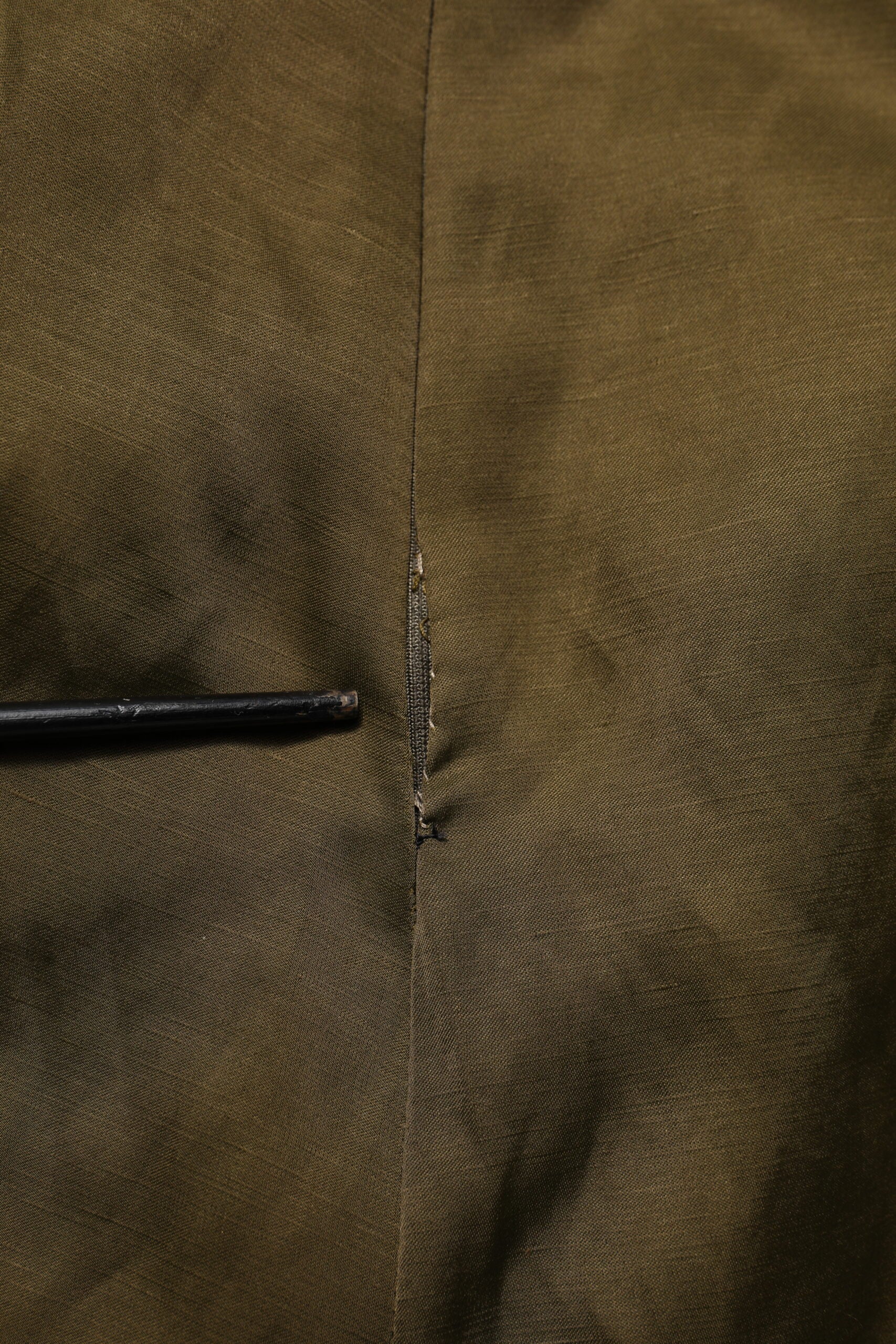 Jil Sander Olivgrüner Viskose-Midirock in A-Linie mit hoher Taille