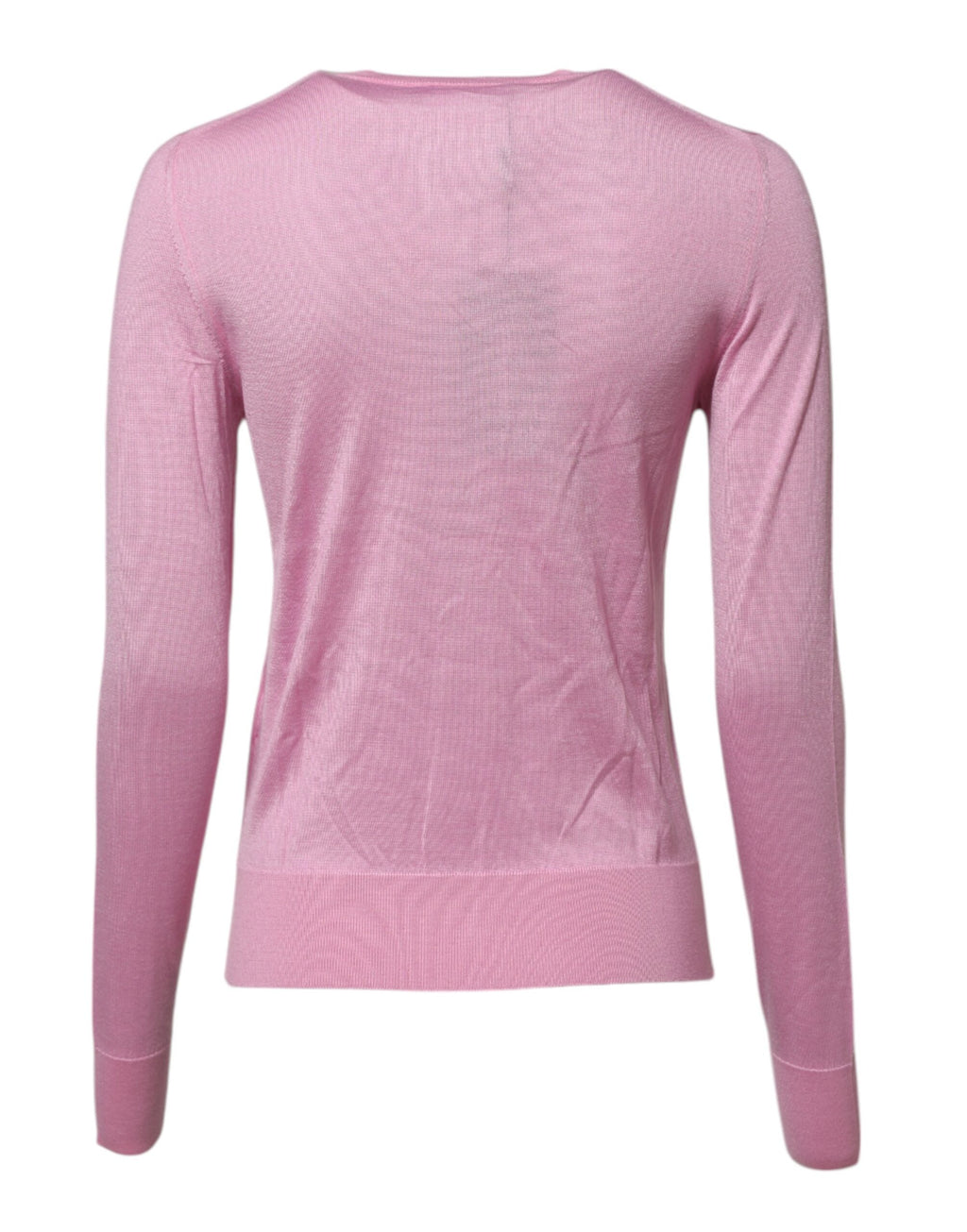 Dolce & Gabbana Rosa Strickjacke mit Blumenverzierung