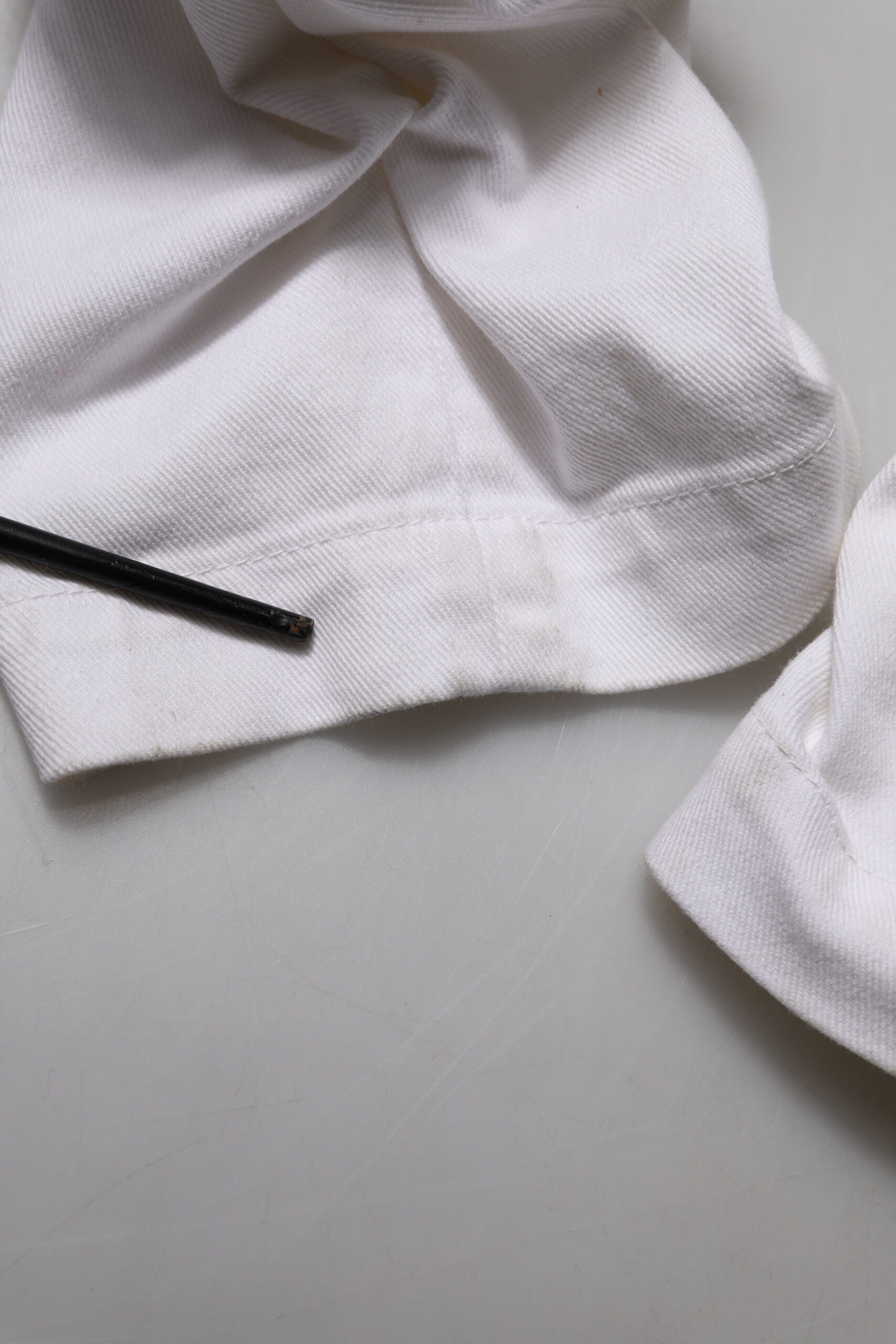 Dolce & Gabbana Weiße Denim-Jeans mit hoher Taille aus zerrissener Baumwolle