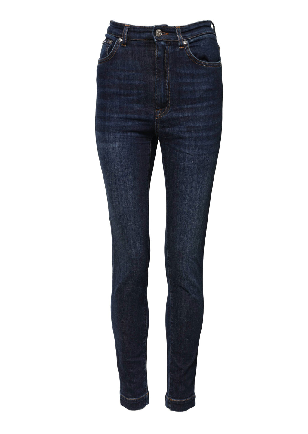 Dolce & Gabbana Blaue GRACE High Waist Skinny Denim Jeans