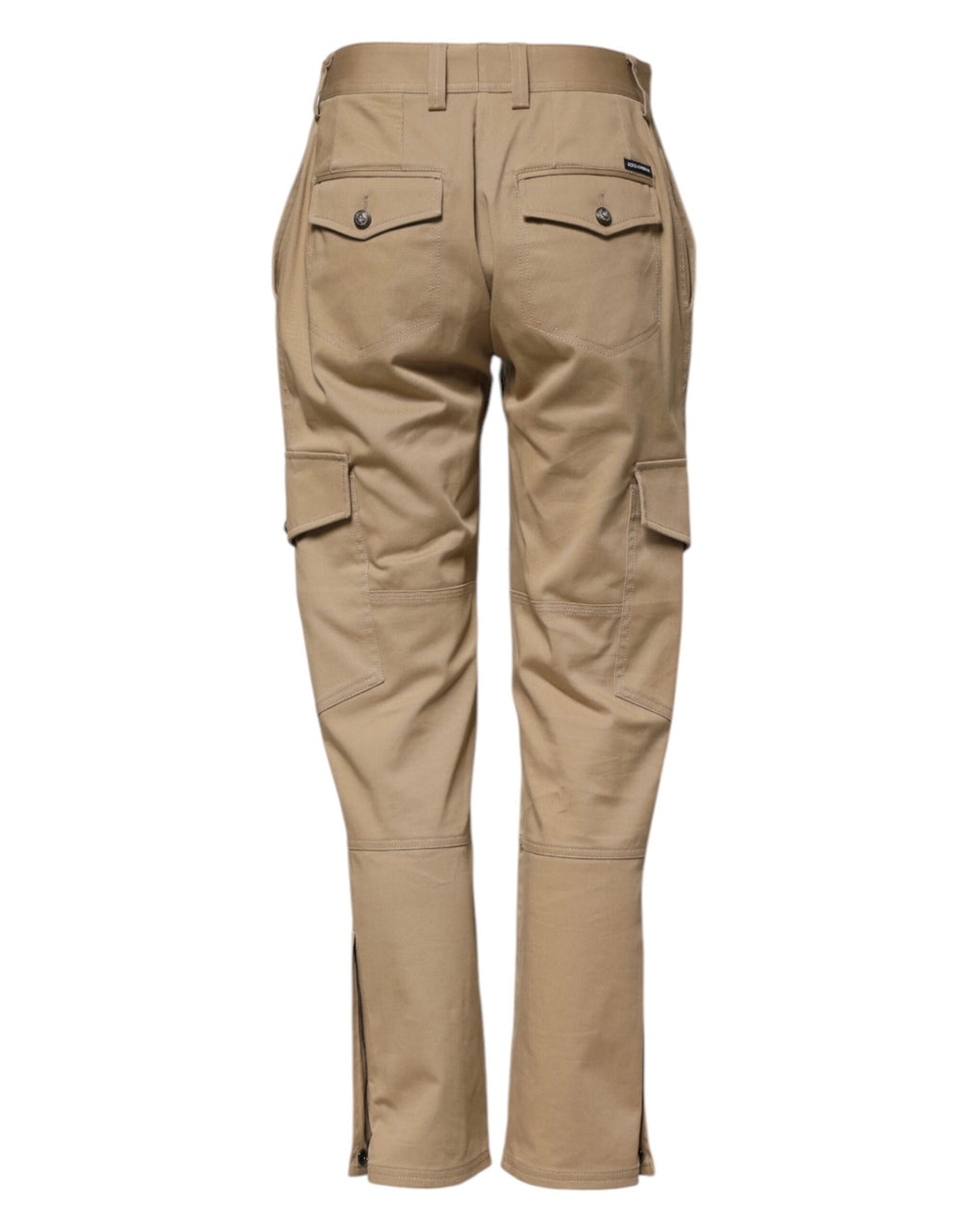 Dolce & Gabbana Beige Cargo Tapered Broek met Middelhoge Taille