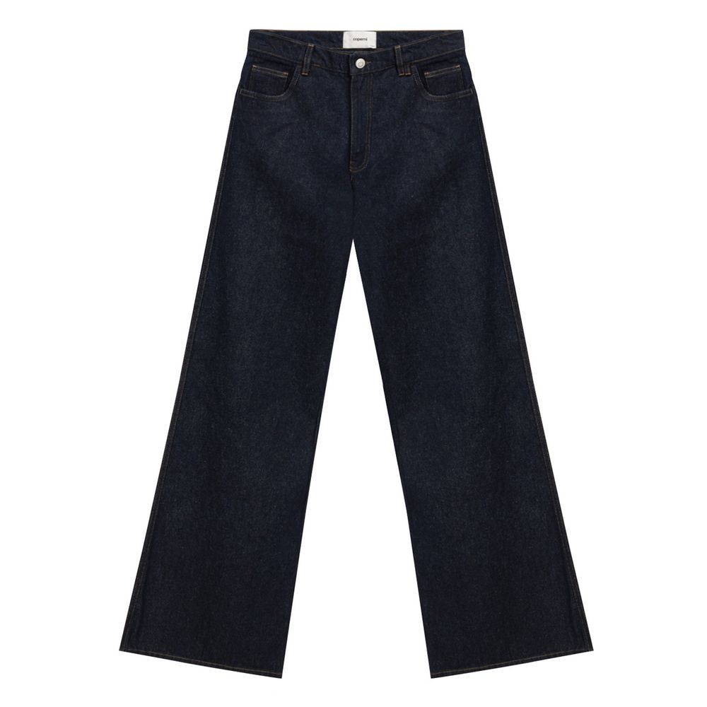 Coperni Blaue Baumwolljeans mit hoher Taille