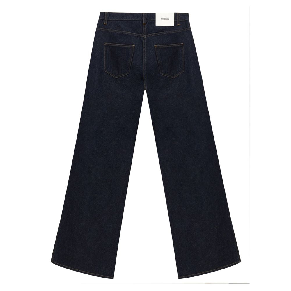 Coperni Blaue Baumwolljeans mit hoher Taille