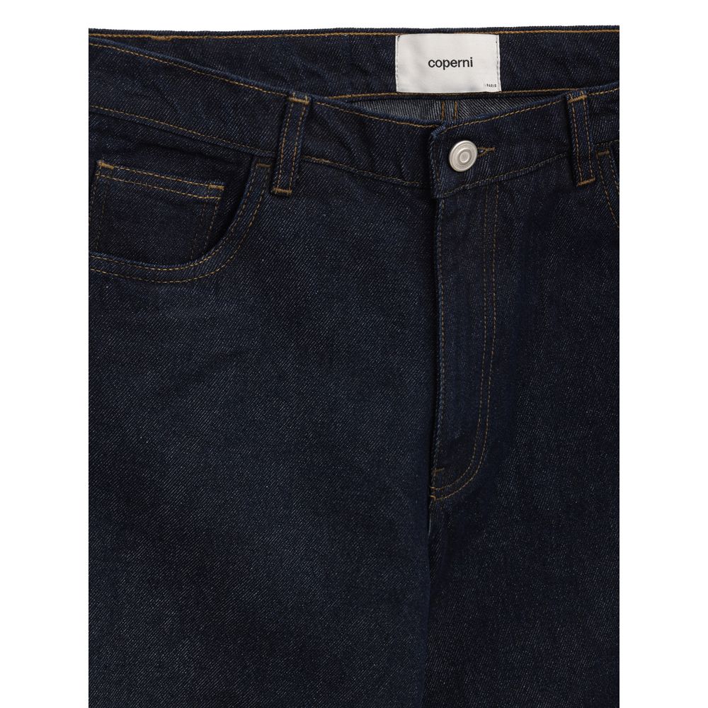 Coperni Blaue Baumwolljeans mit hoher Taille