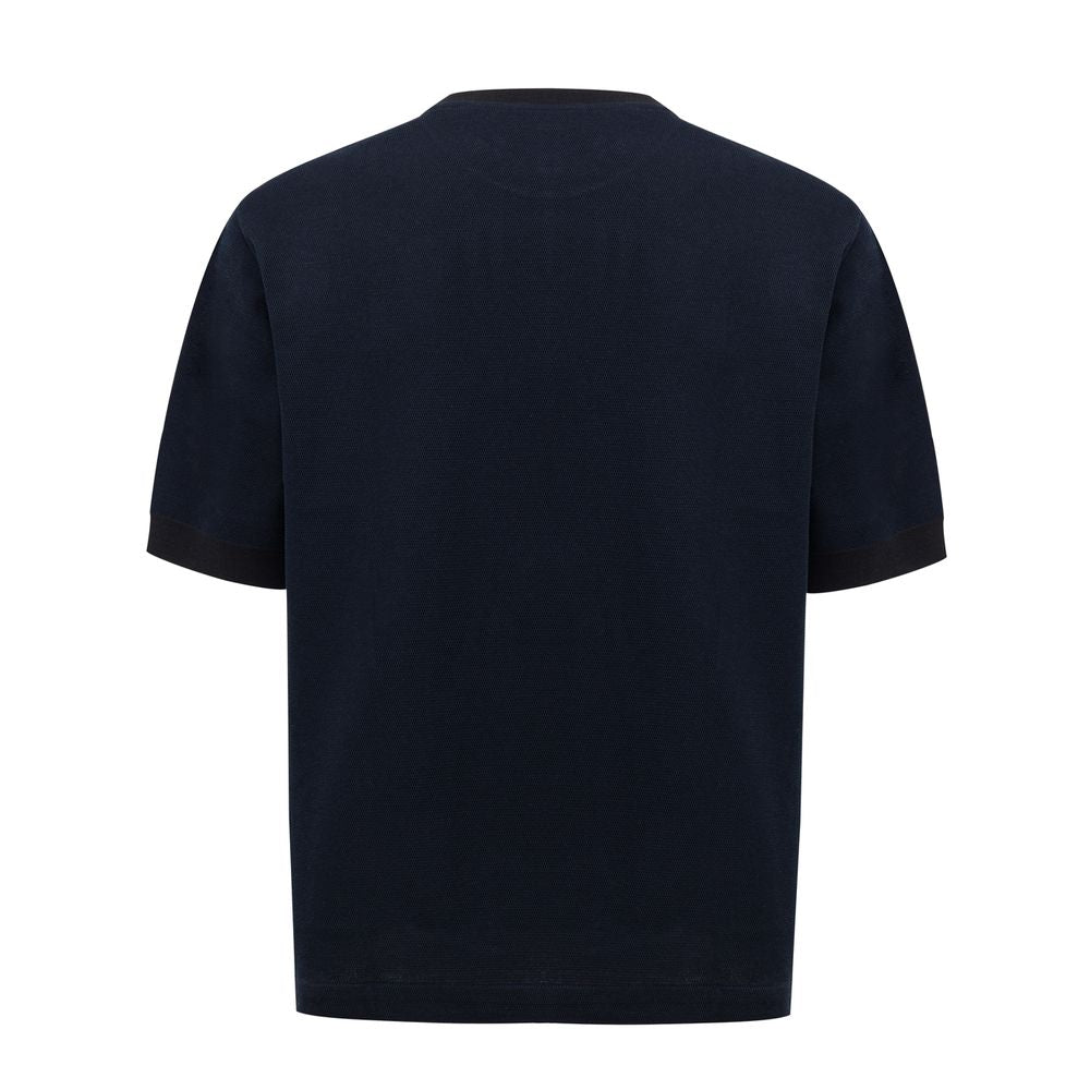 Dunhill T-Shirt aus blauer Baumwolle