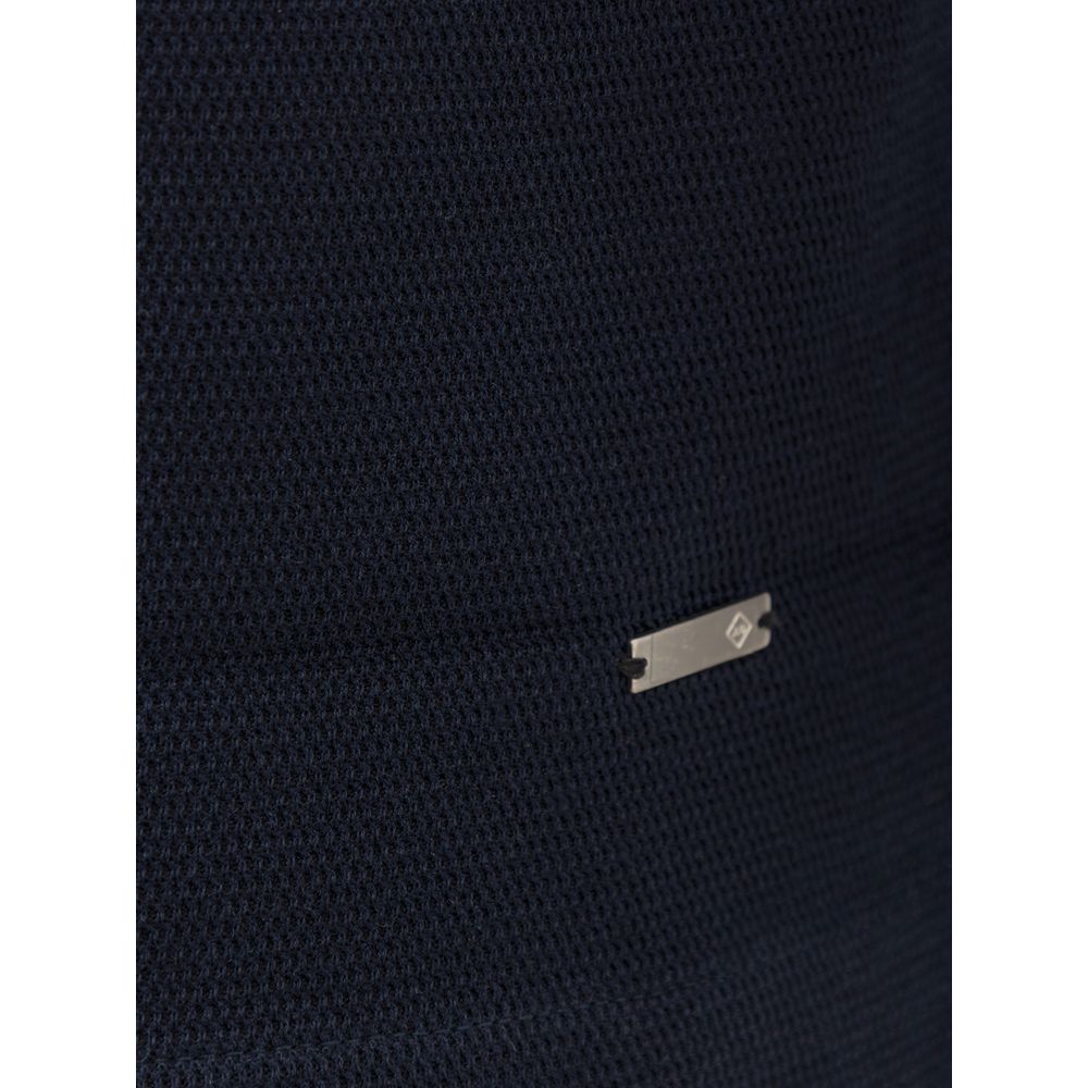 Dunhill T-Shirt aus blauer Baumwolle