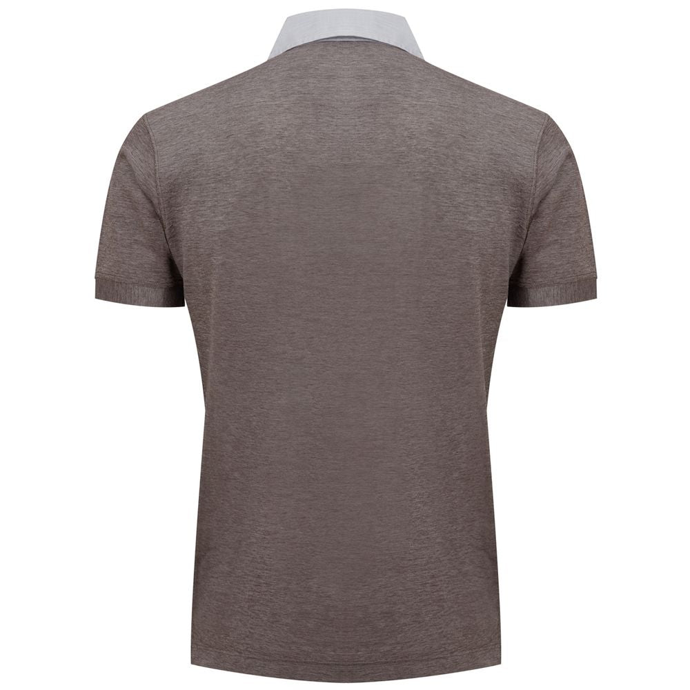 Corneliani Zweifarbiges Baumwoll-Poloshirt