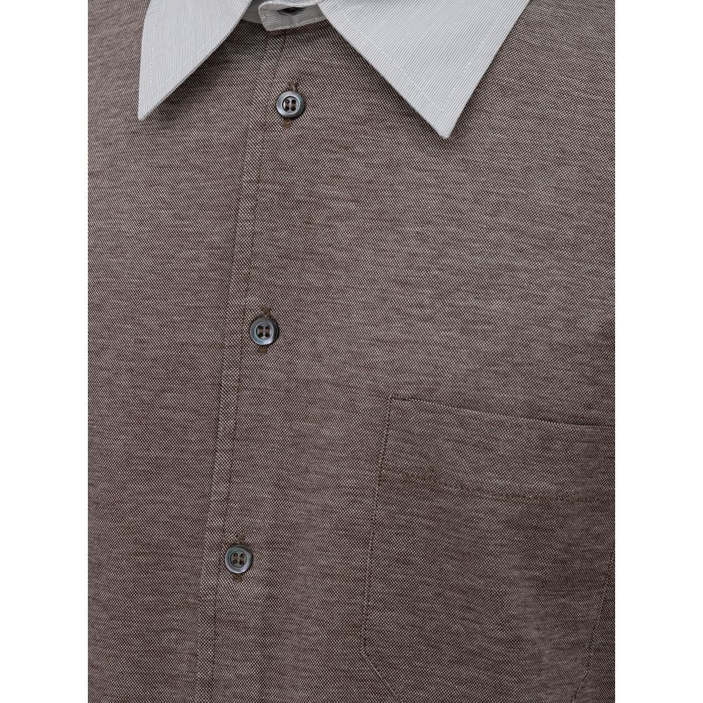Corneliani Zweifarbiges Baumwoll-Poloshirt