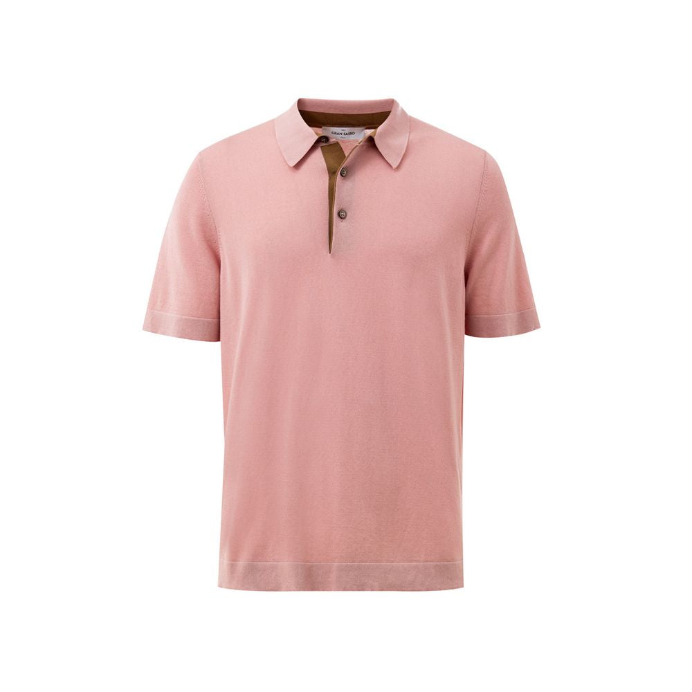 Gran Sasso Rosa Baumwoll-Poloshirt