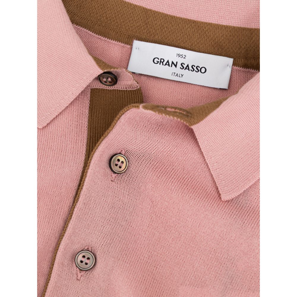 Gran Sasso Rosa Baumwoll-Poloshirt