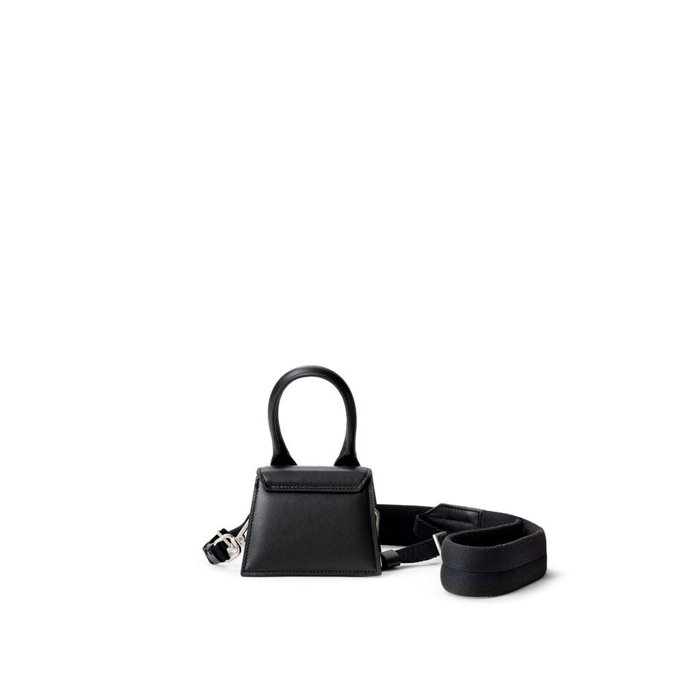 Jacquemus Schwarze Lederhandtasche
