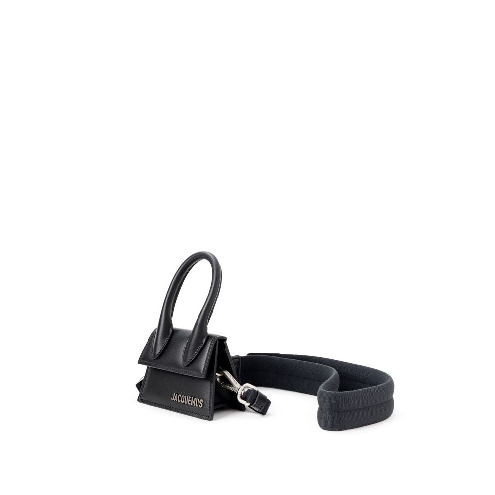 Jacquemus Schwarze Lederhandtasche