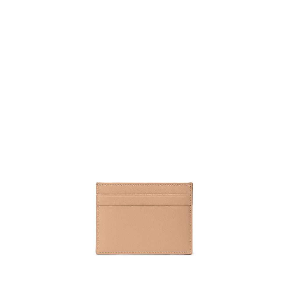 Balenciaga Beige Leder Kartenhalter