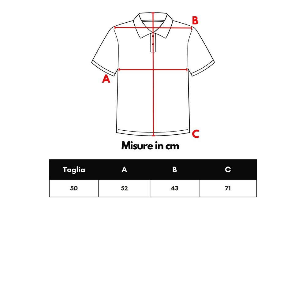 Gran Sasso Blaues Baumwoll-Poloshirt