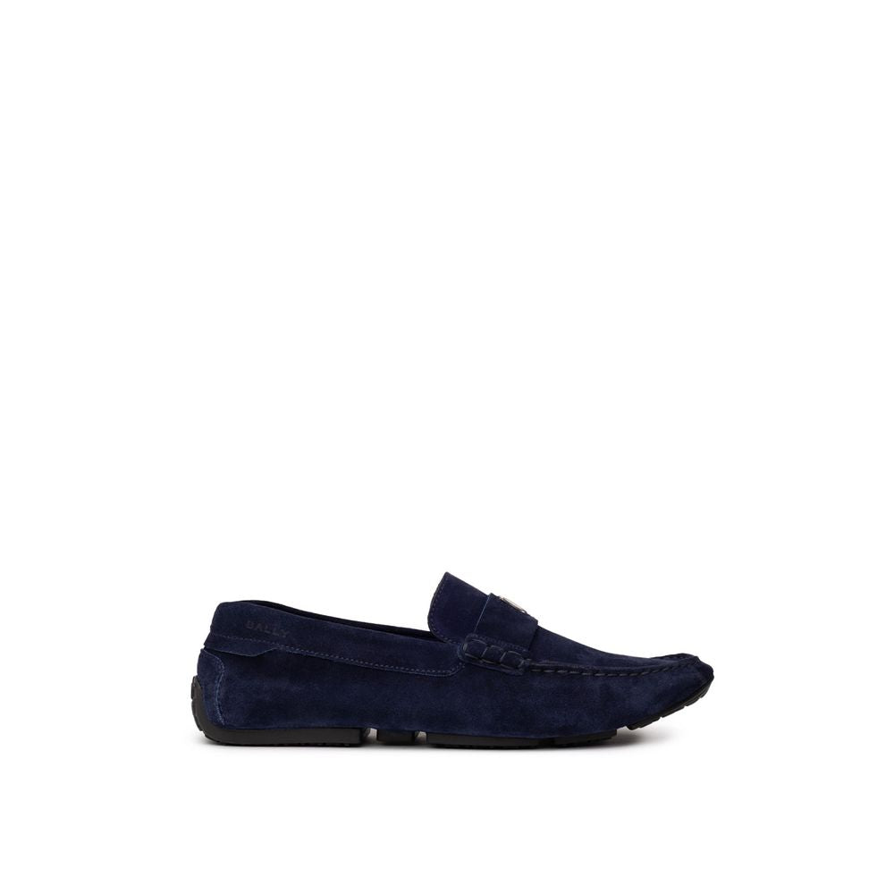 Bally Mokassin aus blauem Leder