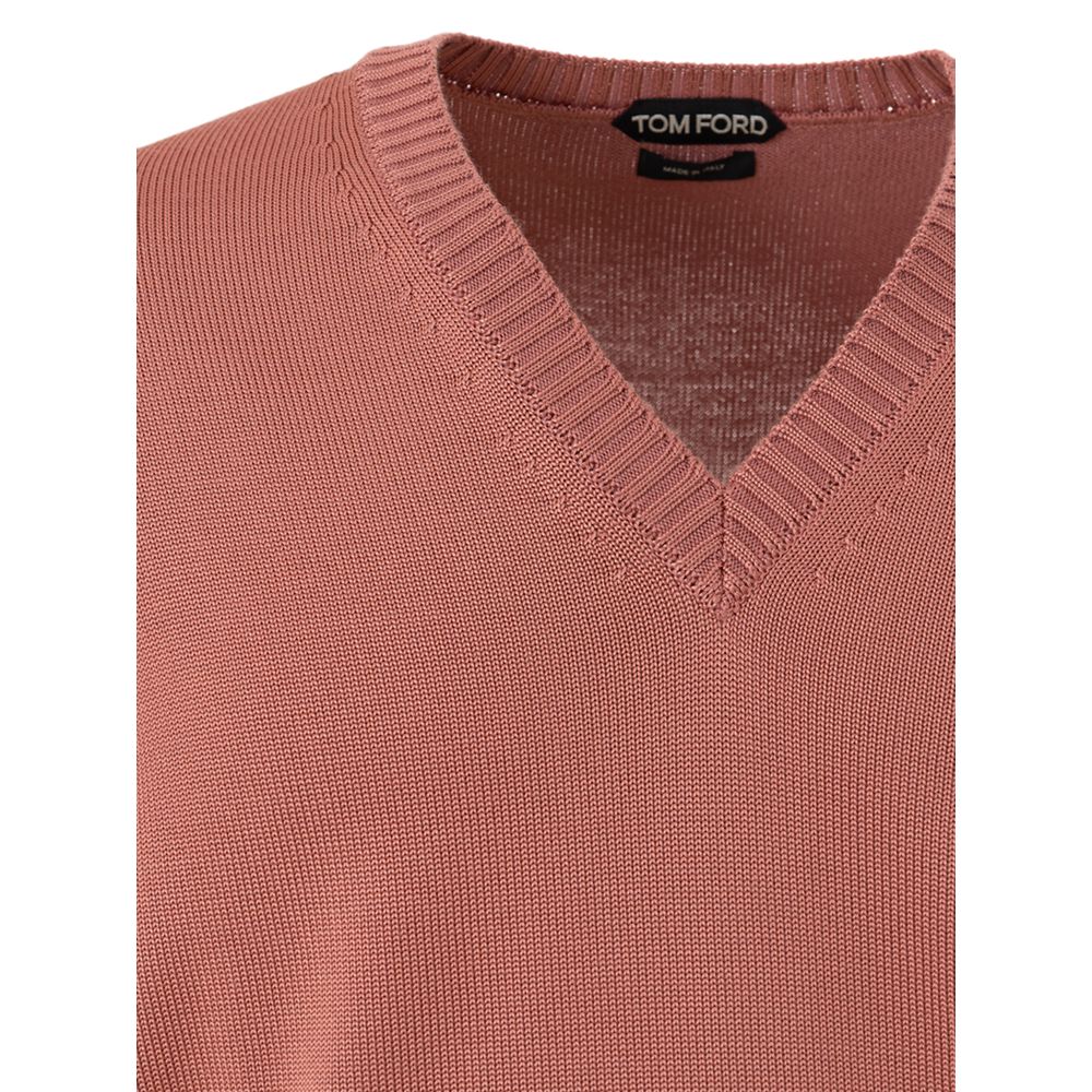 Tom Ford Rosa Seidenpullover