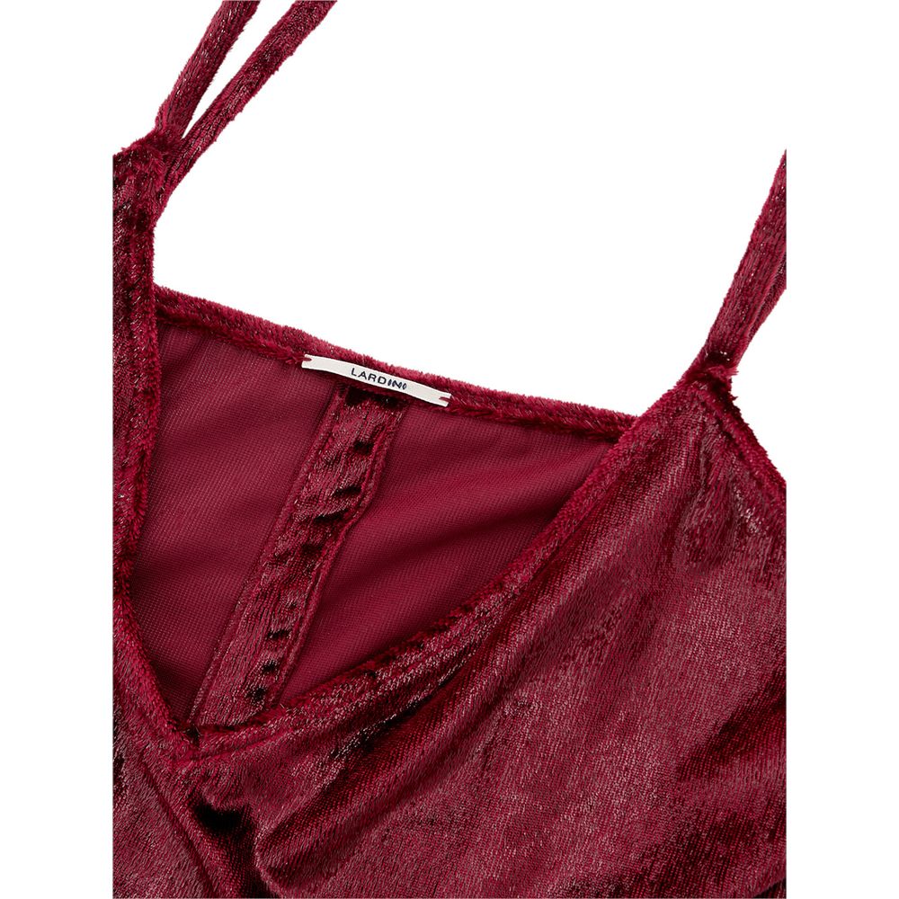 Lardini Cocktailkleid aus Polyester in Bordeauxrot