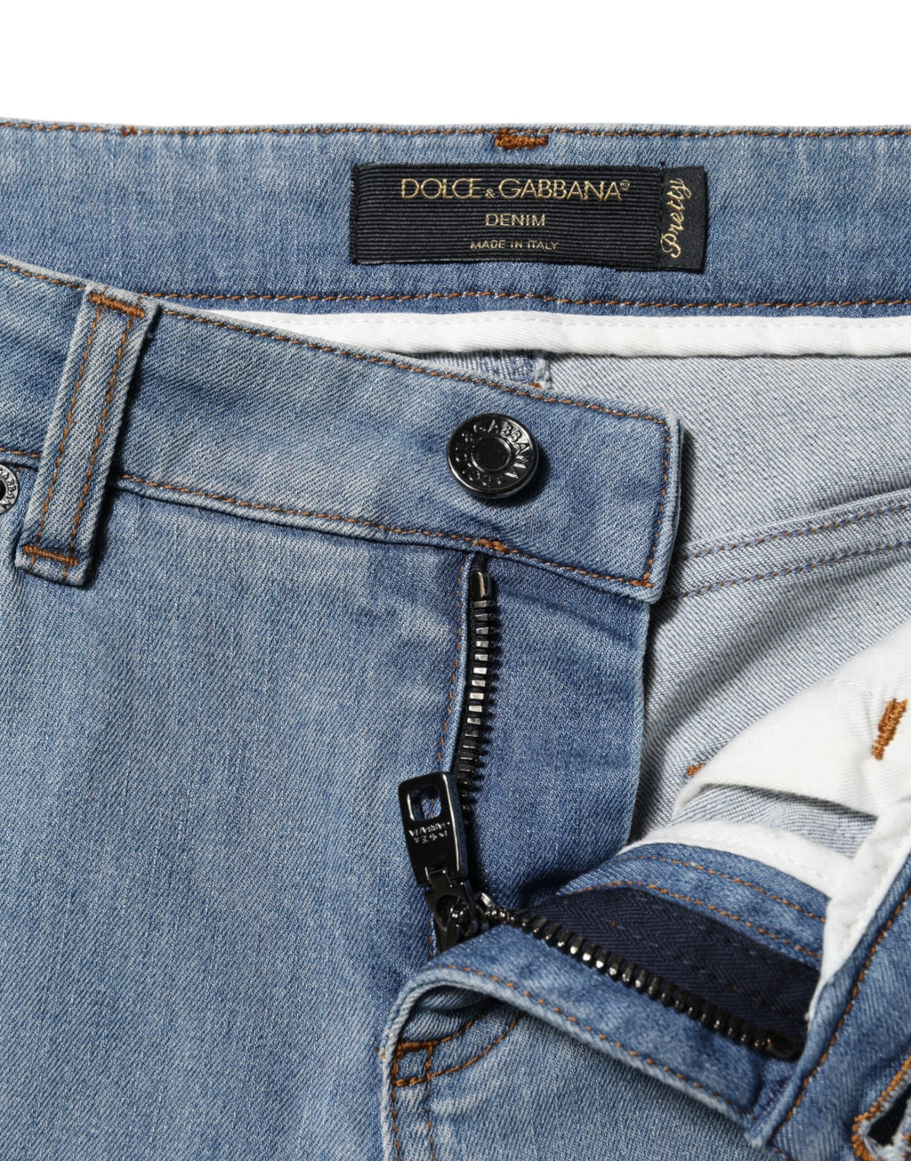 Dolce & Gabbana Blaue Baumwolle PRETTY MidWaist Skinny Denim Jeans