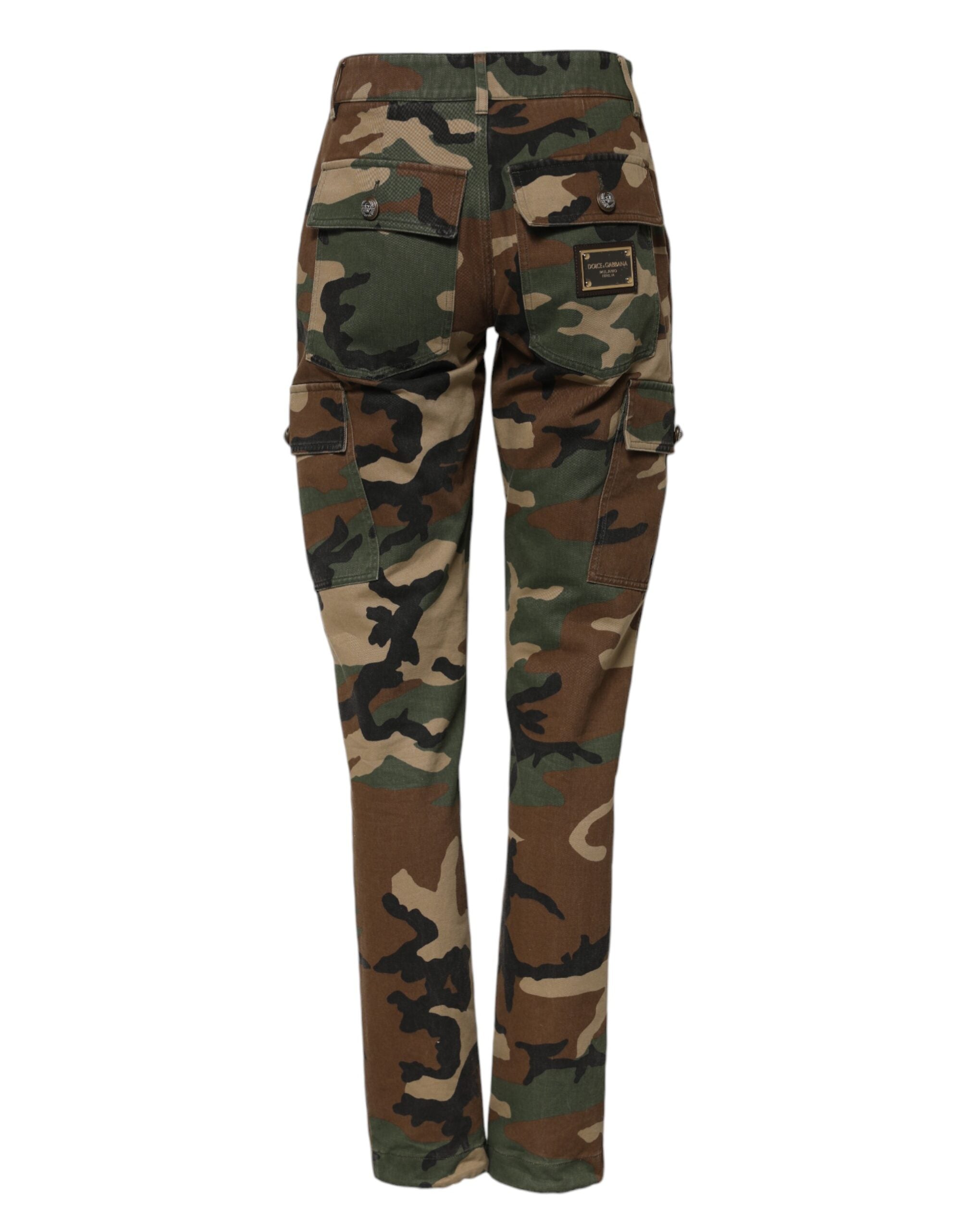 Dolce & Gabbana Mehrfarbige Camouflage Cargo-Hose
