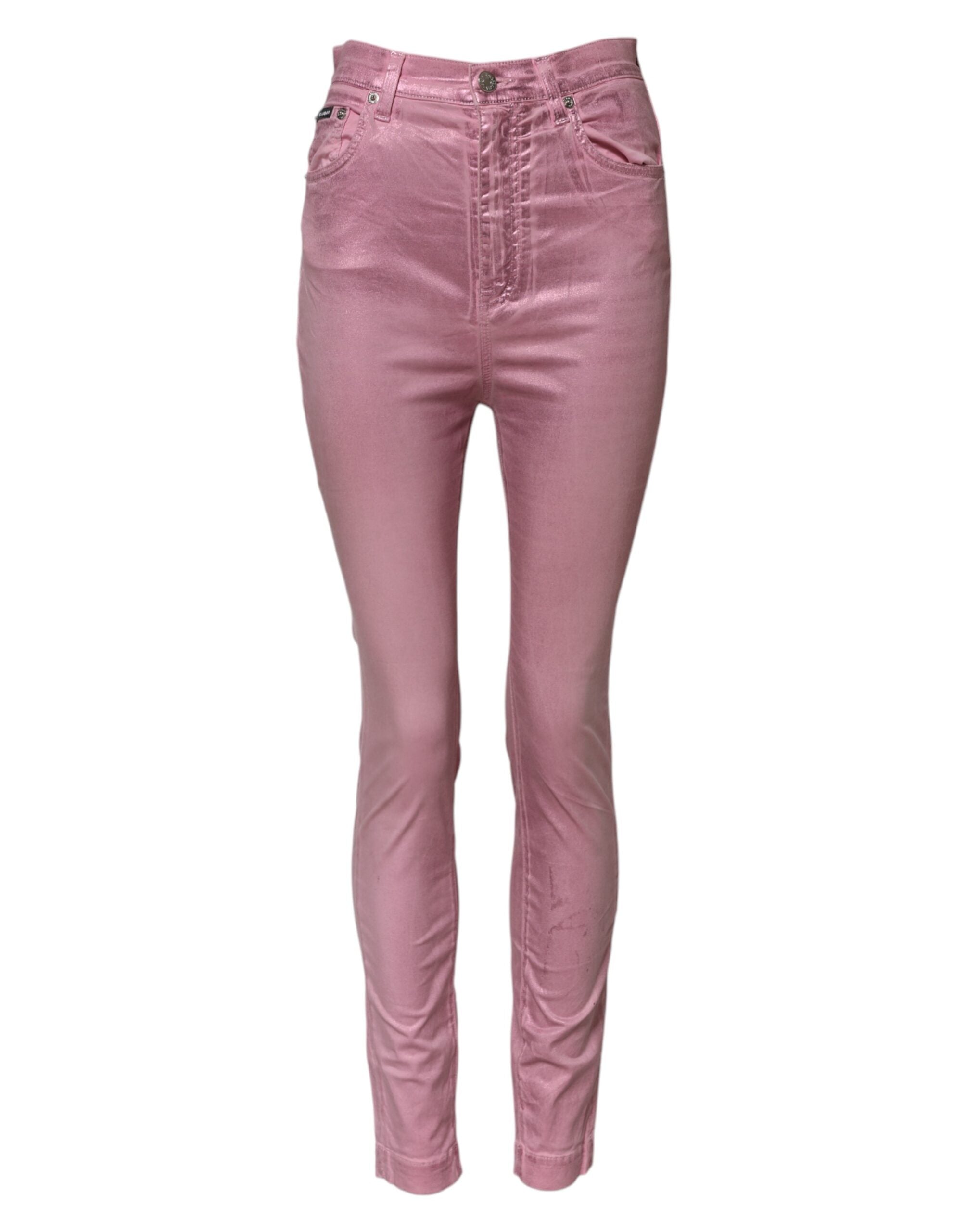 Dolce & Gabbana Rosa GRACE High Waisted Skinny Denim Jeans