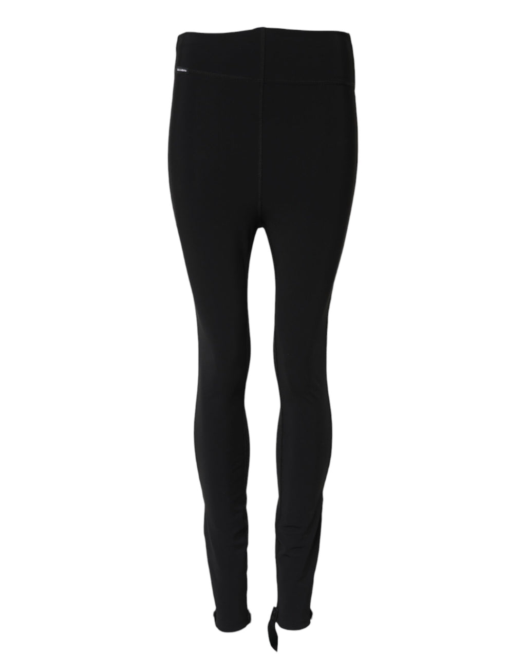 Dolce & Gabbana Schwarze hoch taillierte Leggings-Hose