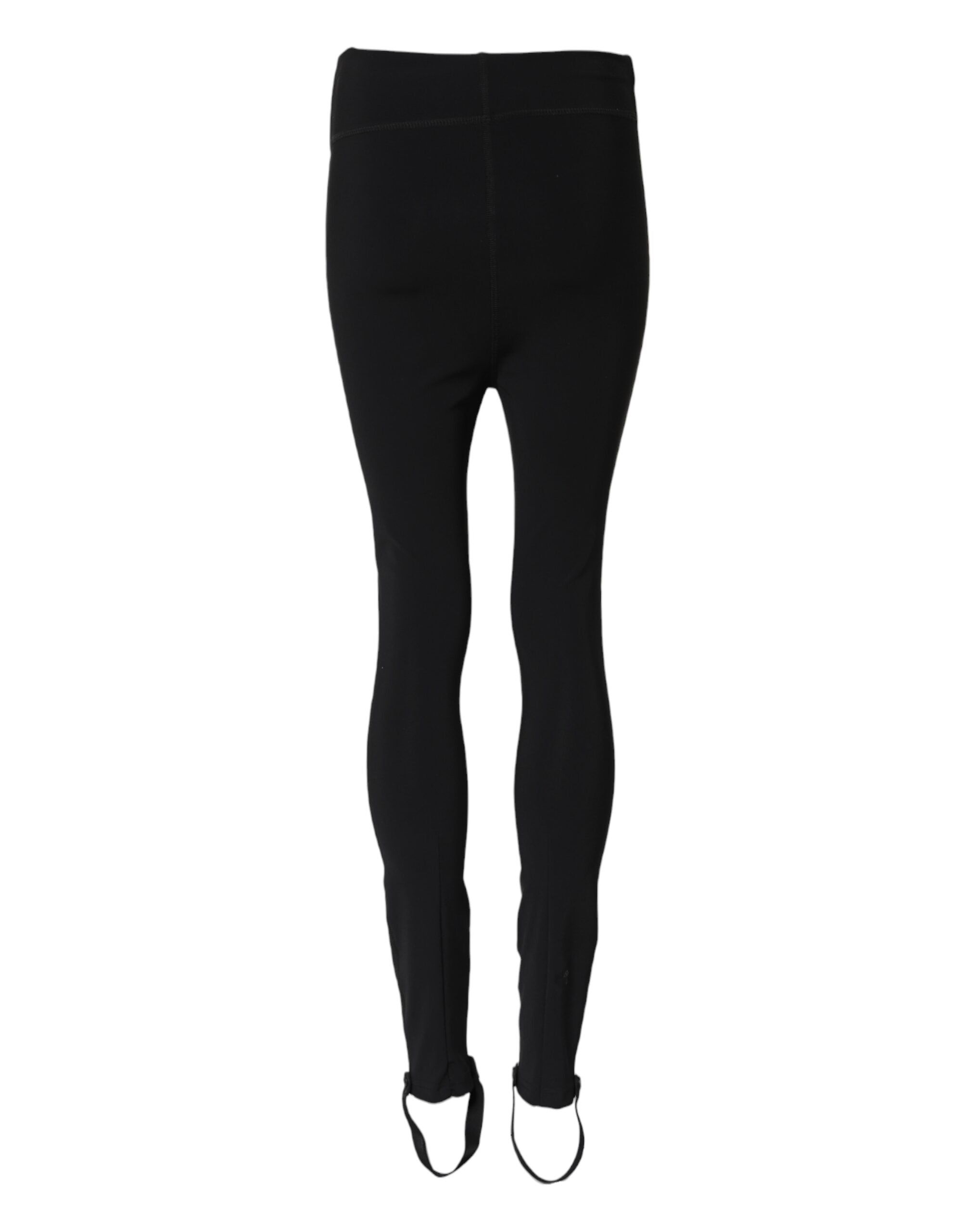 Dolce & Gabbana Schwarze hoch taillierte Leggings-Hose