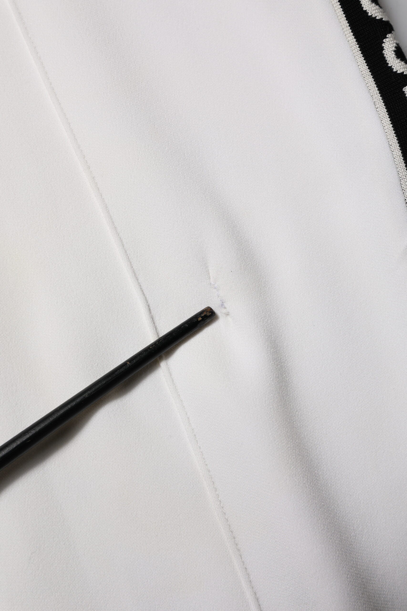 Dolce & Gabbana Weiße Viskose-Jogger-Sweatpants-Hose