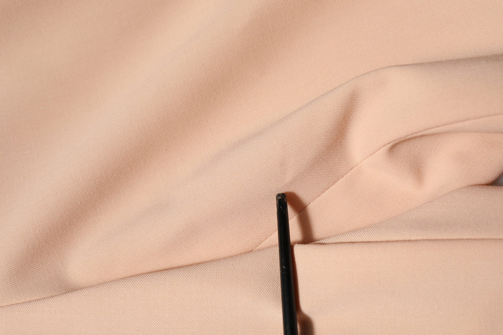 Dolce & Gabbana Beige Polyester-Hose mit mittlerer Taille, konisch zulaufend