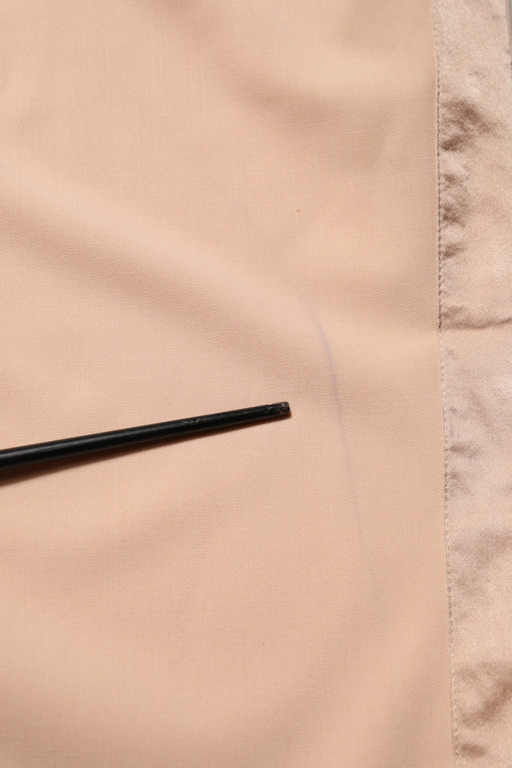 Dolce & Gabbana Beige Polyester-Hose mit mittlerer Taille, konisch zulaufend