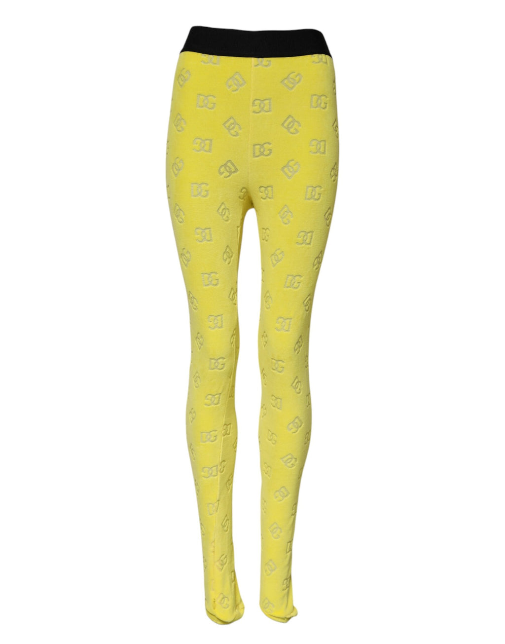 Dolce & Gabbana Gele Slimfit Leggingbroek met Logo
