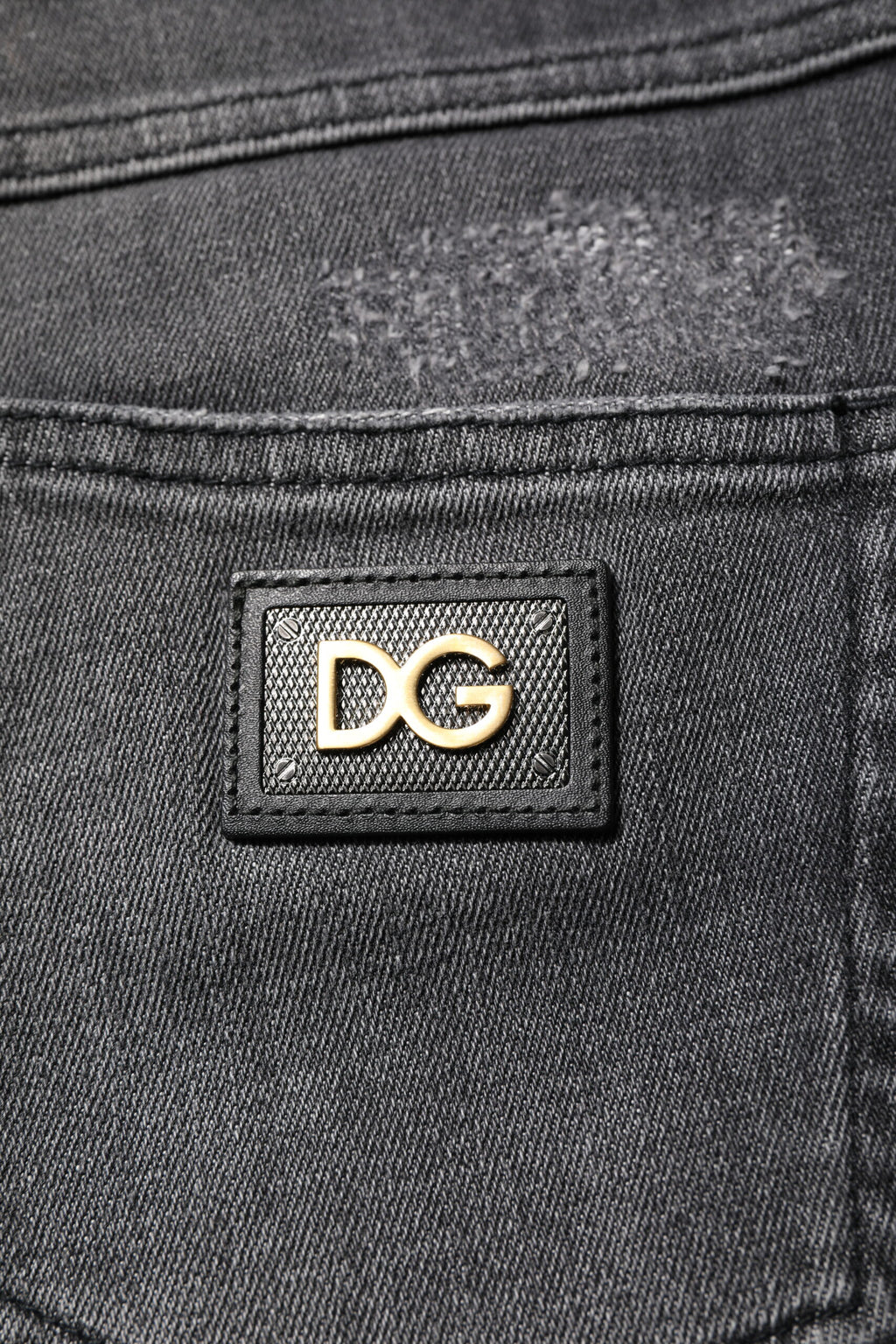 Dolce & Gabbana Dunkelgraue AUDREY Baumwoll-Skinny-Jeans aus Denim