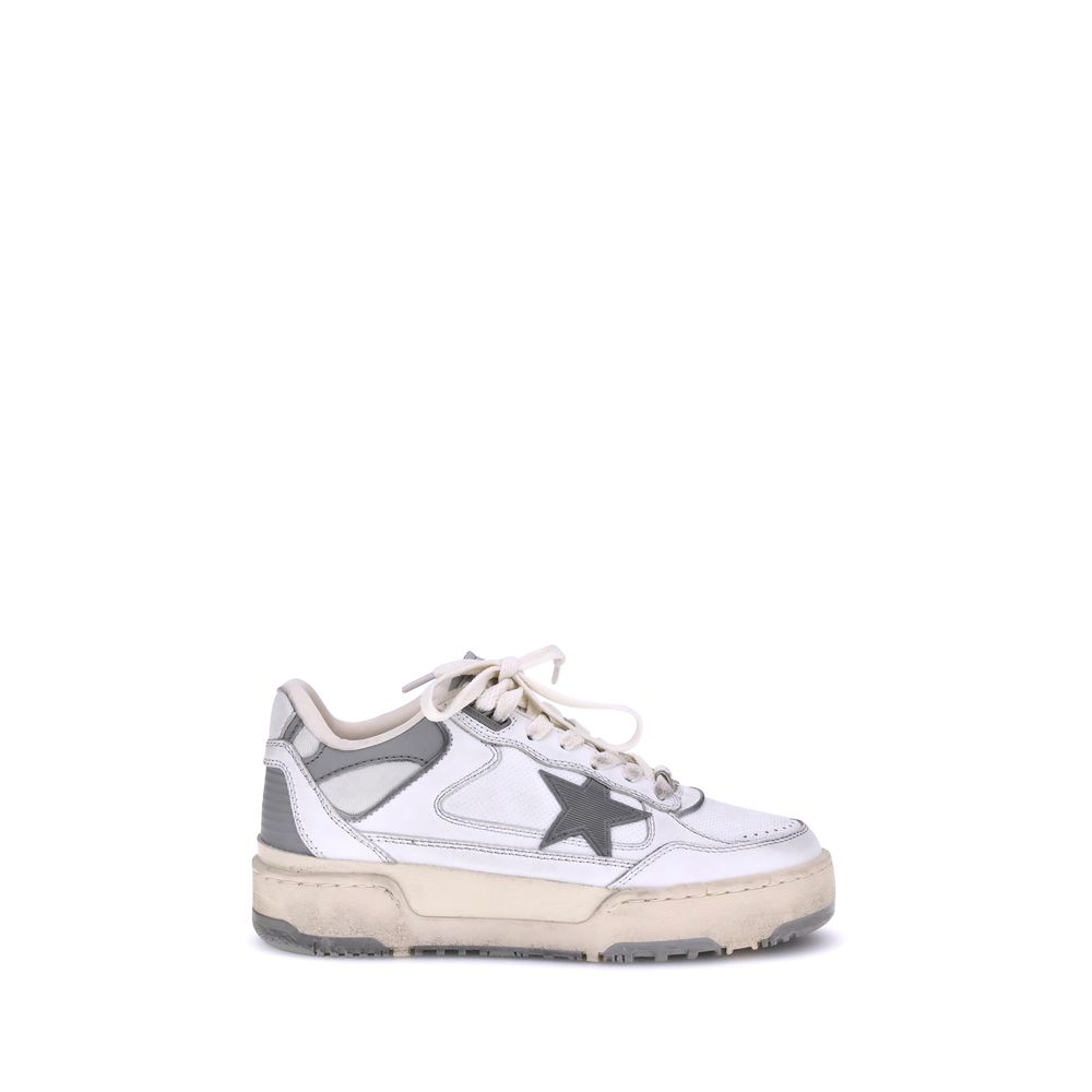 Golden Goose Weiße Gummisohle Sneakers mit niedrigem Schaft