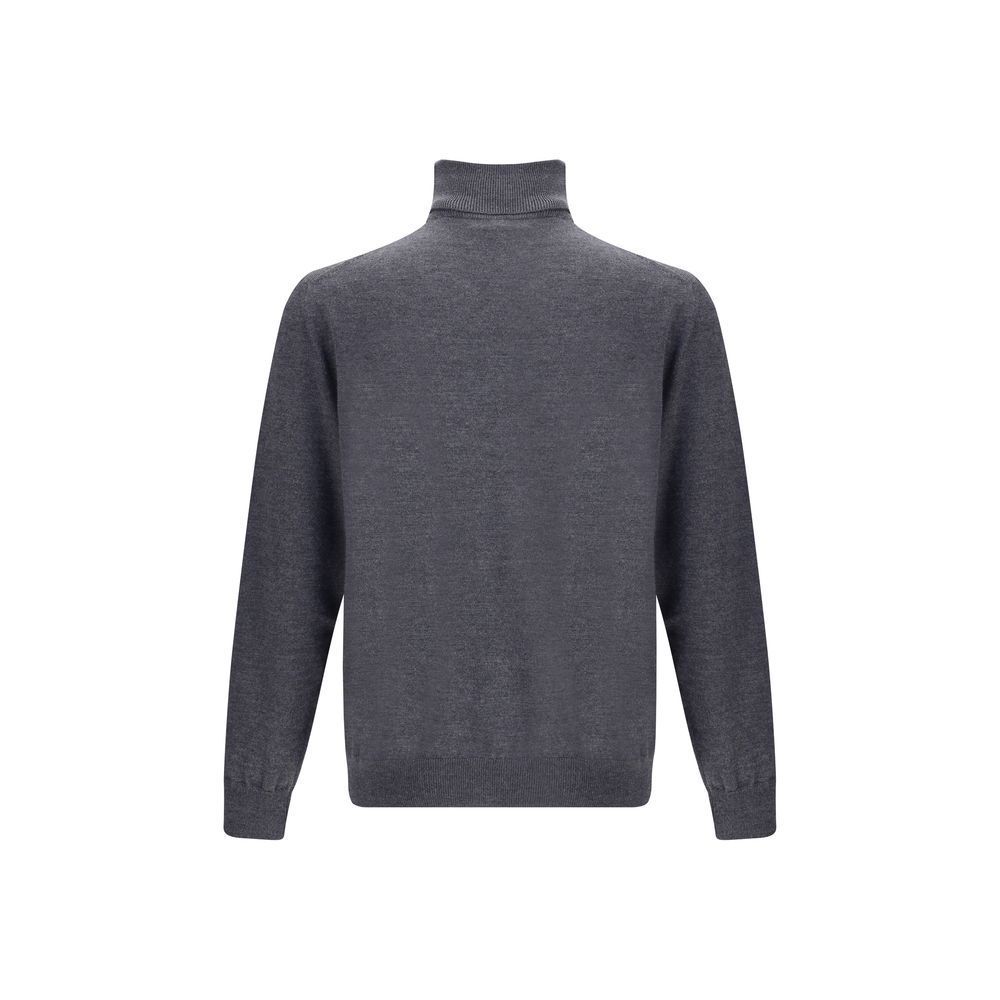 Etro Eleganter Rollkragenpullover aus Grauer Wolle