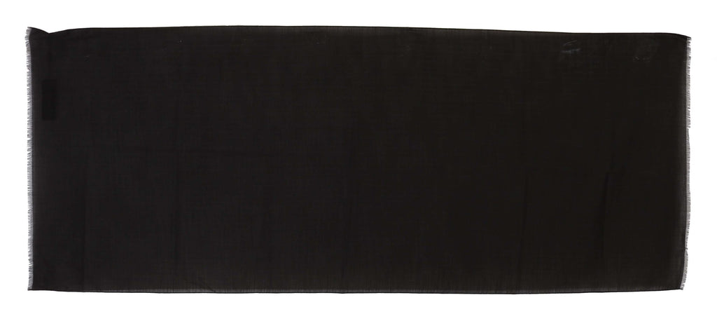 Dolce & Gabbana Brauner Wickelschal aus Schurwolle mit Streifenmuster