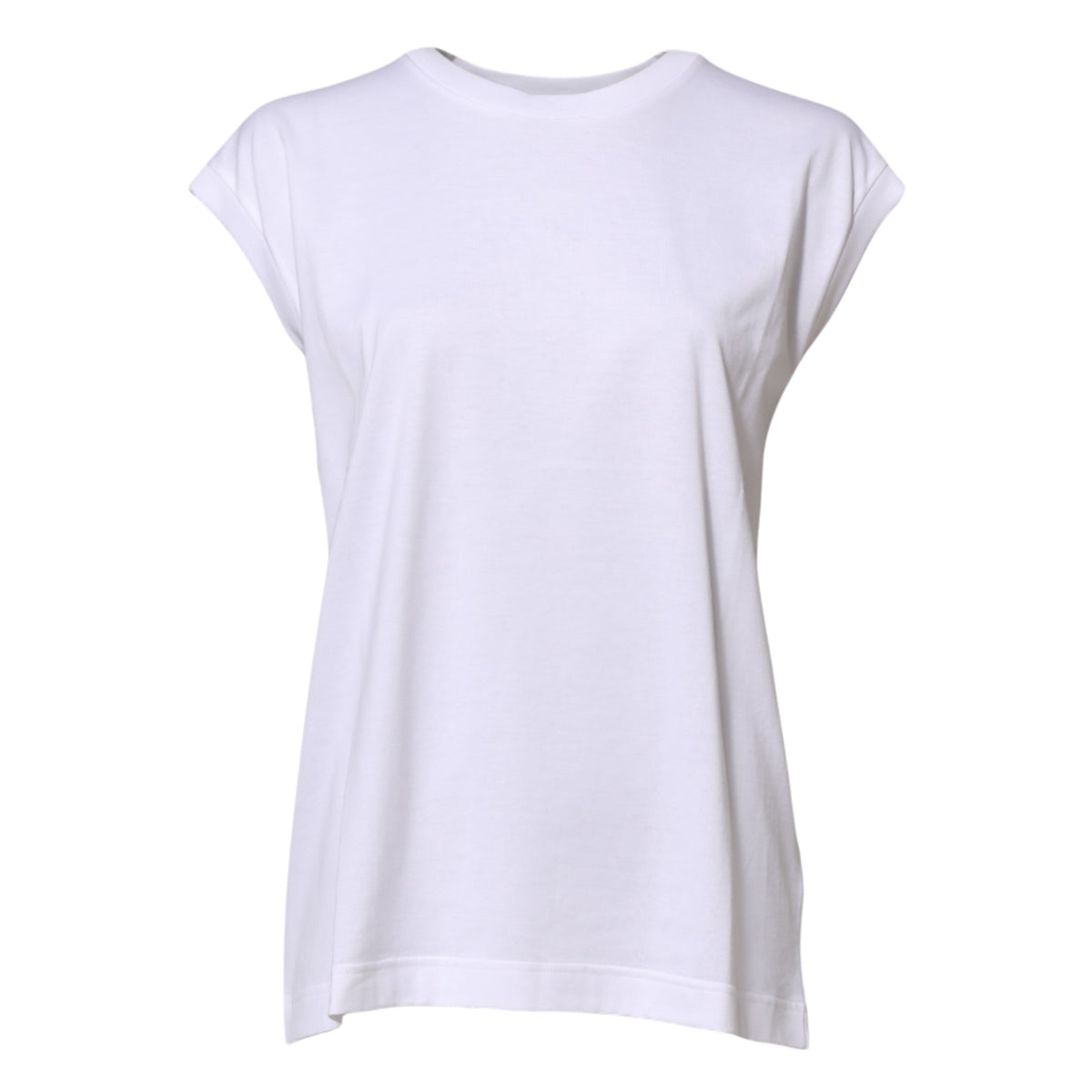Dolce & Gabbana Wit Katoenen Mouwloze Dames Tanktop